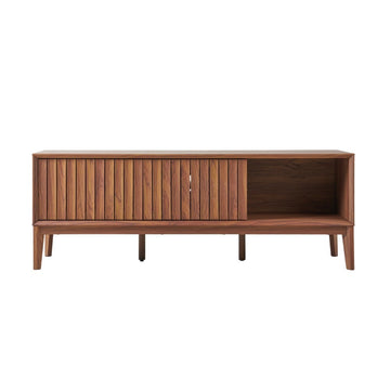 Gennaro 58 in. Farmhouse 3-Storage Sliding Door TV Stand Fits TVs up to 65 in. with Cable Management - JONATHAN Y